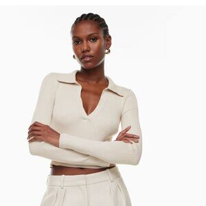 Aritzia cropped knit top